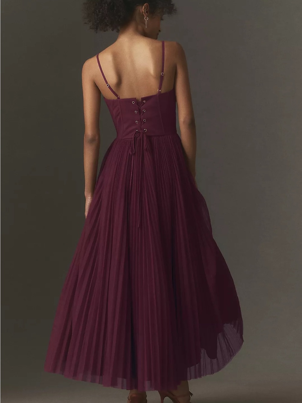 Hutch Amara Corset Plum Dress (New, sealed in bag)